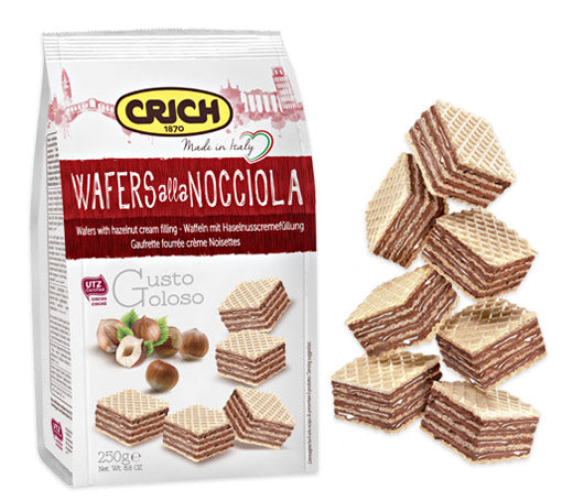 Crich Hazelnut Wafers 250g