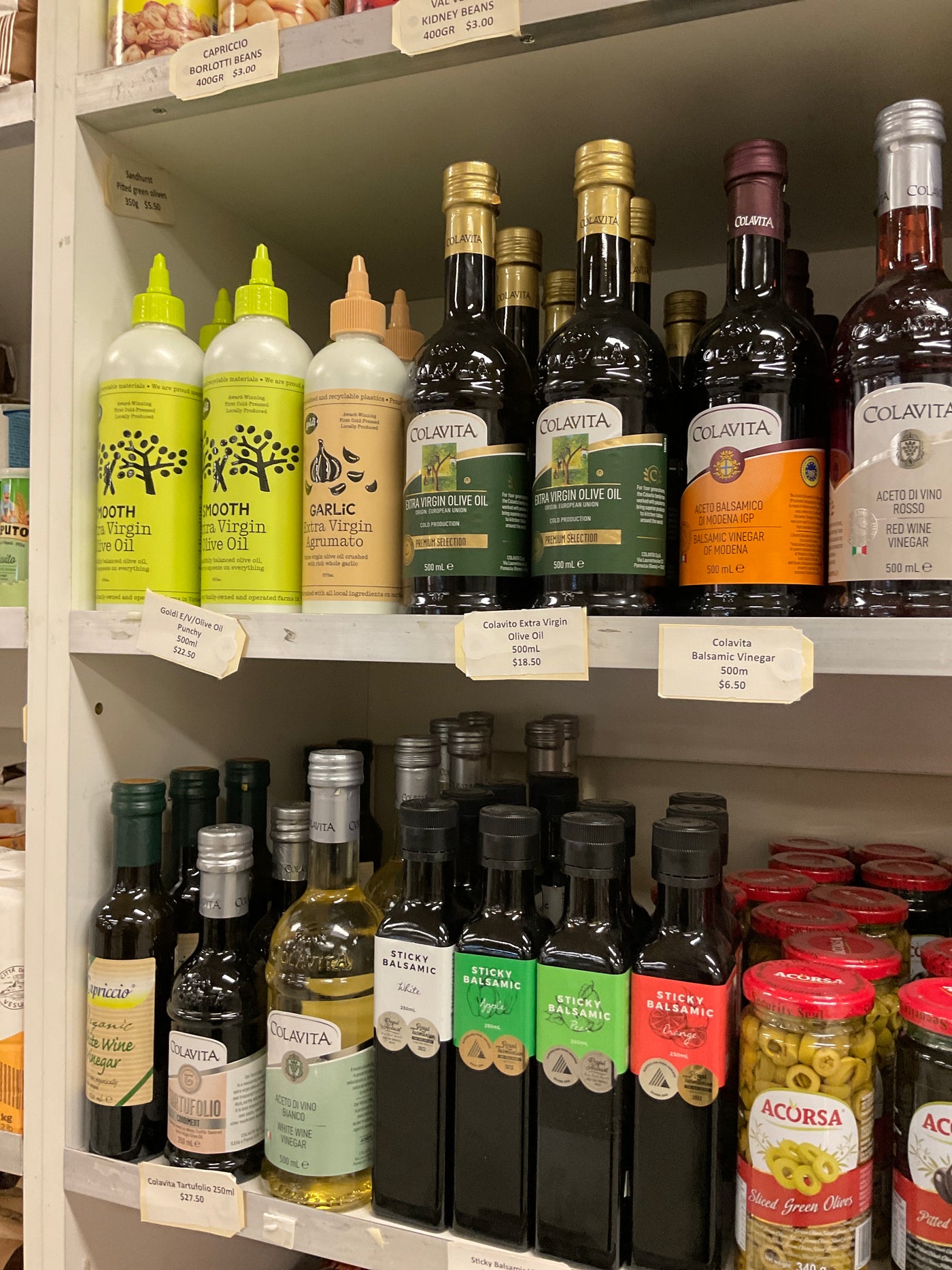Olive Oil, Vinegars & Condiments