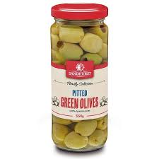 Pitted Green Olives - 350g