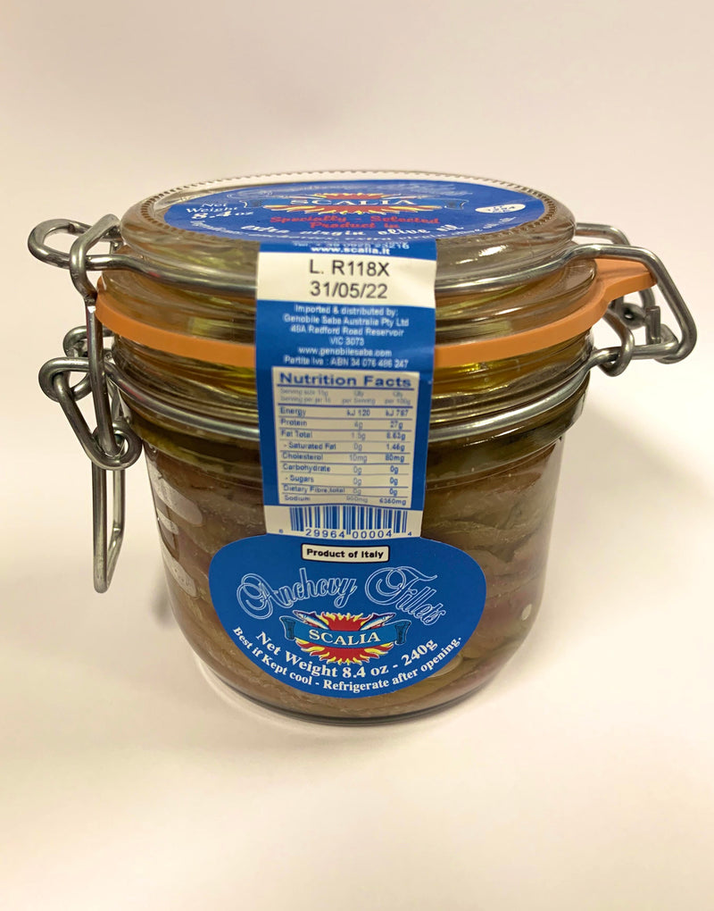 Scalia Anchovy Fillets in Olive Oil